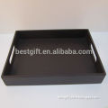 High quality hotel faux leather tray,faux leather serving tray